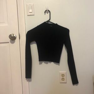 Rubbed Black Sweater